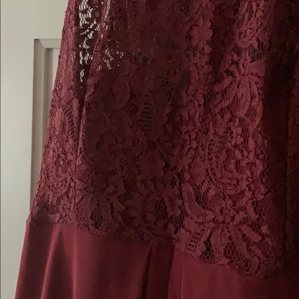 COPY - After Six Burgundy Bridesmaid Dress - Picture 3 of 8